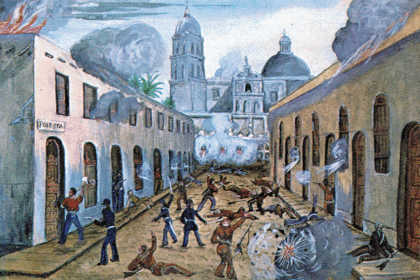Congreso norteamericano que declarara la guerra a México, con su discurso de “sangre estadounidense ha sido derramada en suelo estadounidense