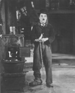 Charlie Chaplin in 'The Gold Rush'. (Photo by Camerique/Getty Images)