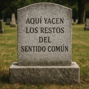 una lápida que diga