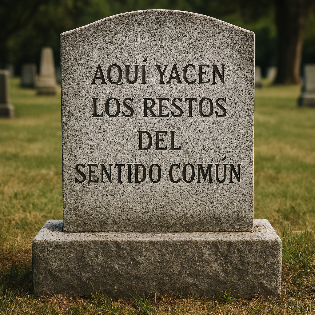 una lápida que diga