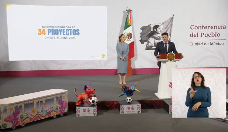 Samuel García Sepúlveda, gobernador de Nuevo León, presentó este lunes 10 de los 34 proyectos de infraestructura que se están llevando a cabo en la entidad como parte de los preparativos para la Copa Mundial de la FIFA 2026.