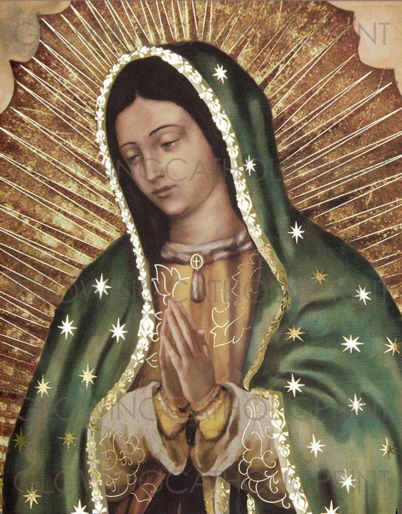 la Virgen de Guadalupe escucha, atiende, intercede frente a las necesidades espirituales de sus devotos.