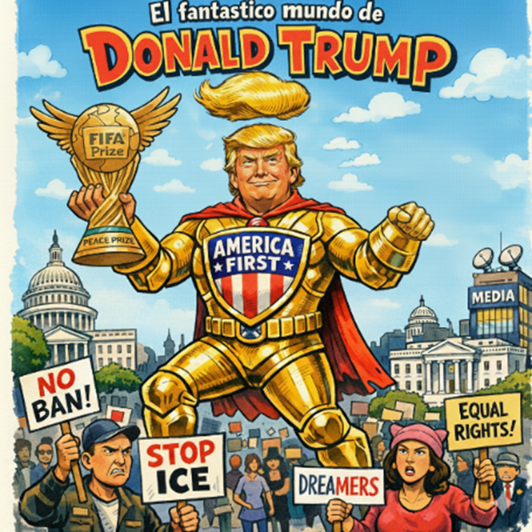 Entre nostalgia industrial, aranceles y “otros datos”, Trump impone su narrativa económica mientras la realidad estadística y social de EE. UU. va en sentido opuesto.