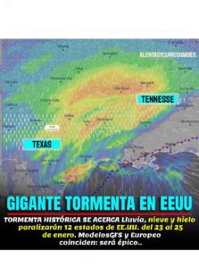 Una masa de aire ártico INTENSA, con presiones atmosféricas que superan los 1040 hPa