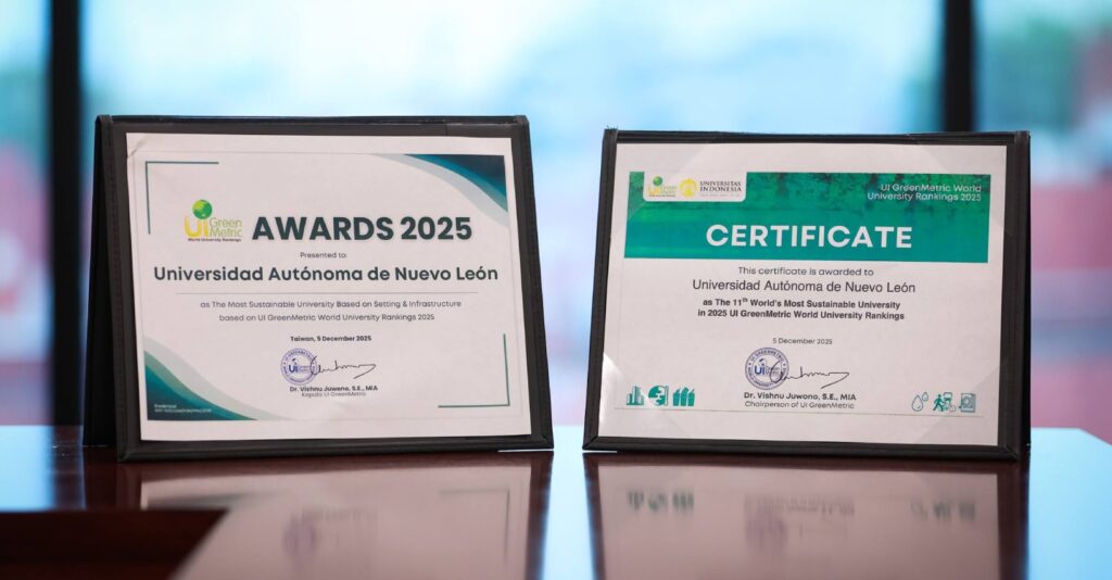 La UANL se mantiene como la universidad más sustentable de México y escala al lugar 11 mundial en el ranking Green Metric 2025, destacando en infraestructura y cuidado ambiental.