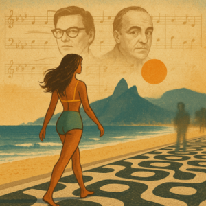Allá por 1962, el poeta brasileño Vinicius de Moraes, vivía cerca de la playa de Ipanema en Rio de Janeiro,