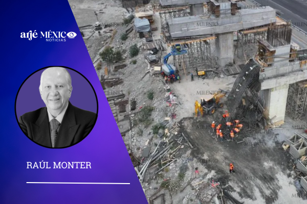Una estructura en la construcción de la Línea 4 del Metro de Monterrey colapsó la madrugada del 1 de marzo,