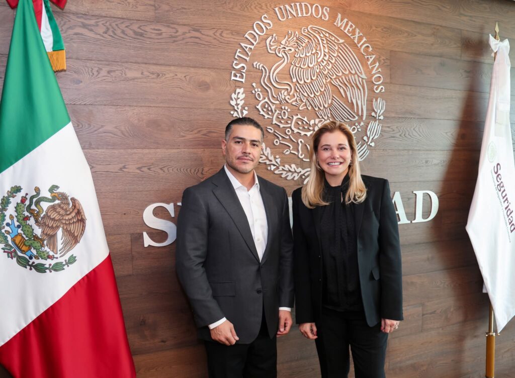 Maru Campos se reúne con Omar García Harfuch y reafirma coordinación en seguridad para Chihuahua