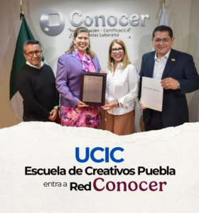 La Escuela de Creativos Puebla formalizó su incorporación a la Red CONOCER