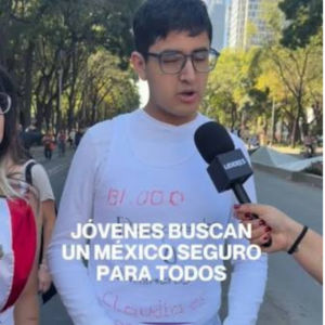 Jovenes quieren un Mexico seguro