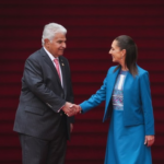 Presidenta Claudia Sheinbaum recibe en Palacio Nacional al presidente de Panamá, José Raúl Mulino Quintero