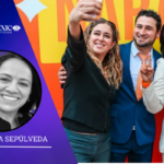 Entregan camisetas naranjas, trípticos, ondean banderas de MC, pero no están en campaña
