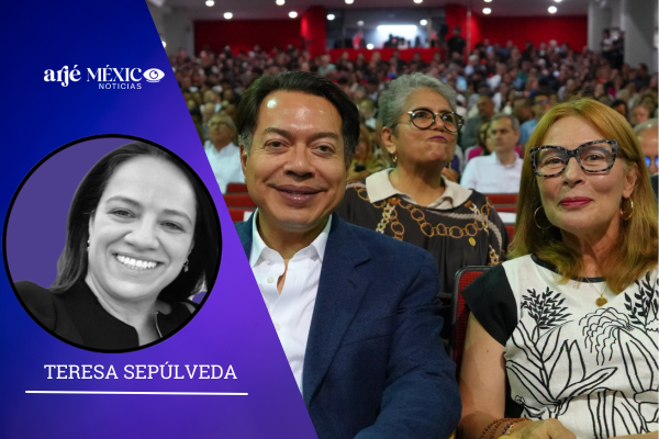 El mensaje es la foto de Mario Delgado y Tatiana Clouthier
