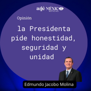 La presidenta pide honestidad, seguridad y unidad