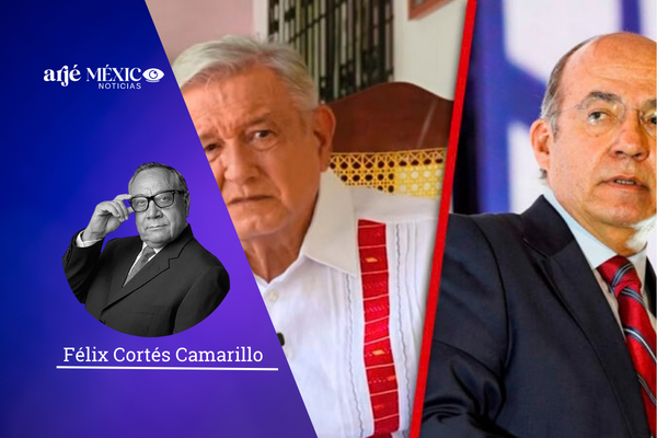 Calderon y AMLO aparecen en publico y cada quien habla y se echan culpas