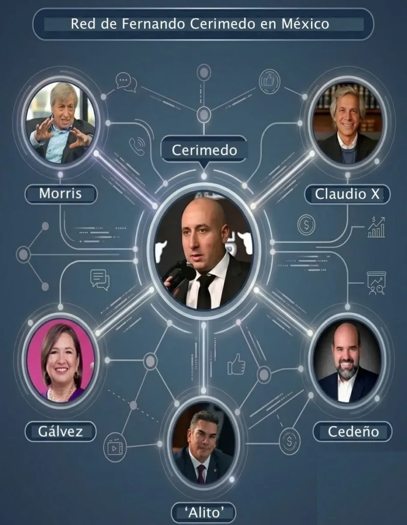 Cerimedo, PRI, Si por Mexico, Cedeño involucrados en elecciones en Mexico